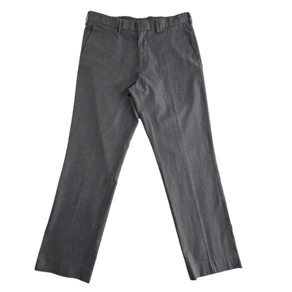 J. Crew Bowery Pants Men's‎ 34x32 Business Gray Classic Twill Slim Fit Straight